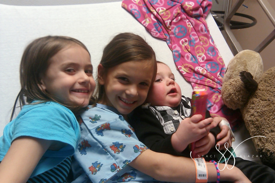 baby sisters visit during inpatient stay