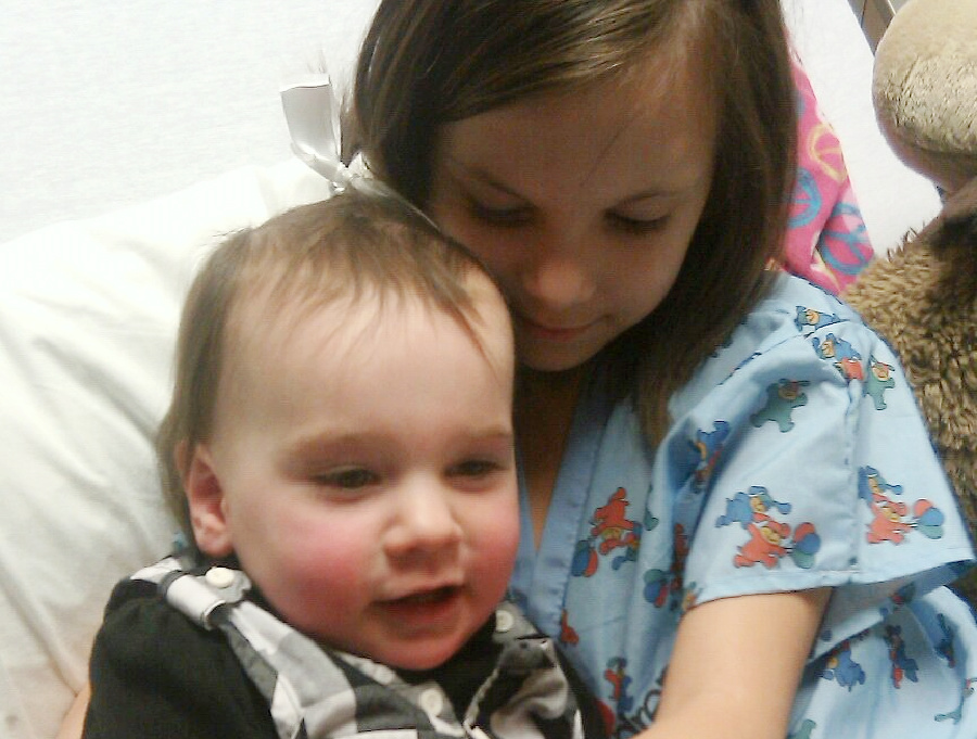 princess jf with princess jr at the hospital