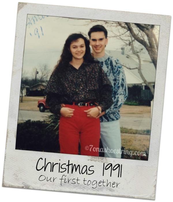 our first Christmas together 1991