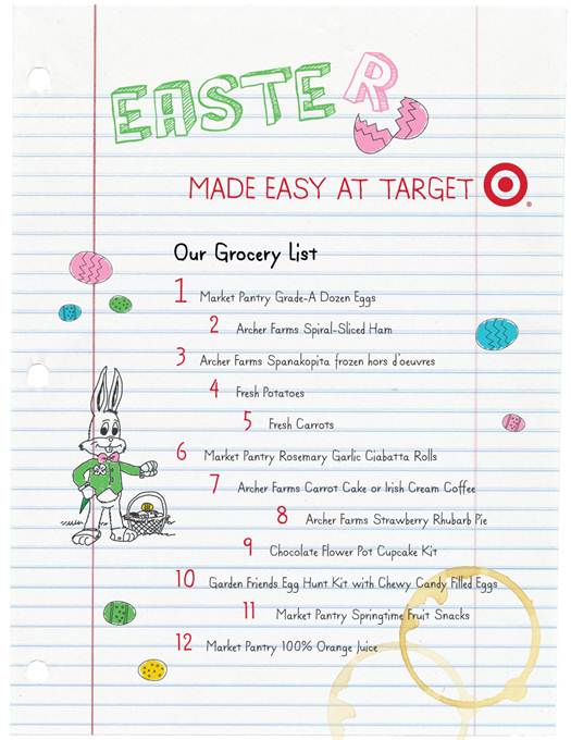 Target Easter list