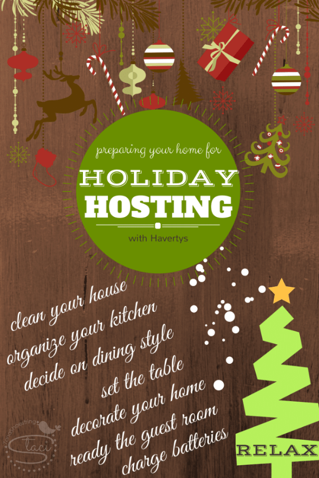 prepare holiday hosting