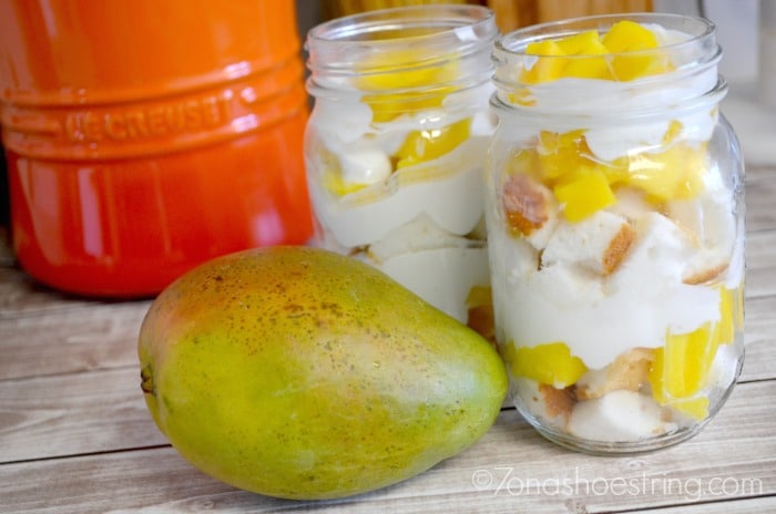 Jungle Mango Shortcake in a Jar