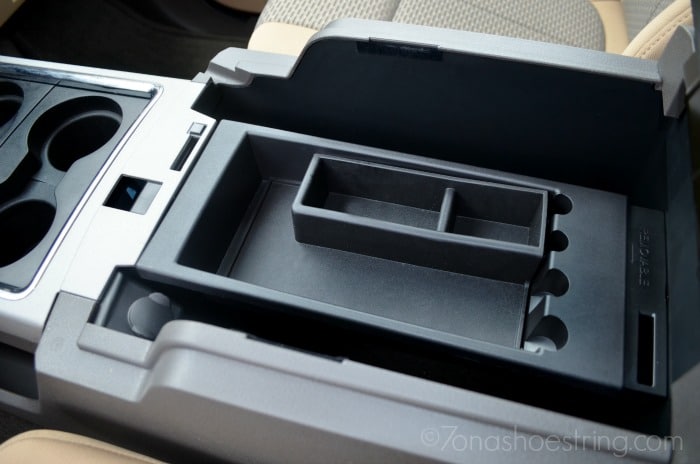 F250 storage compartment