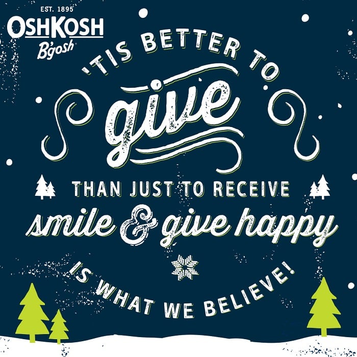 Better to Give OshKosh B'gosh