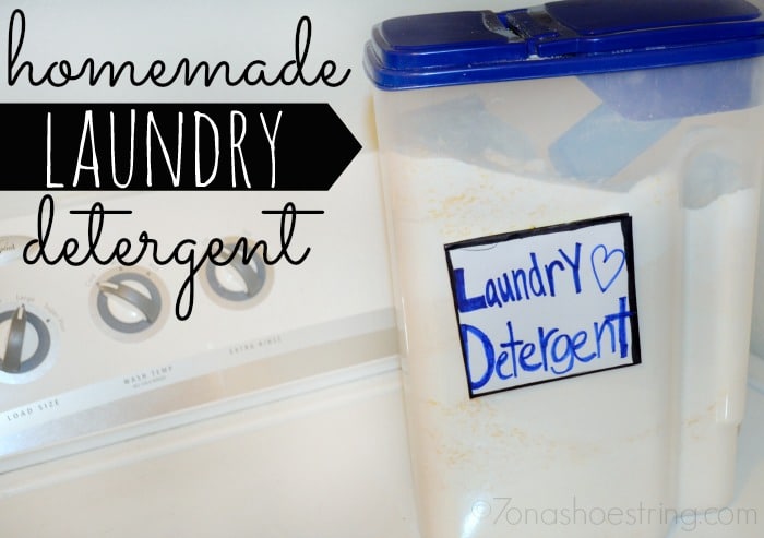 homemade laundry detergent