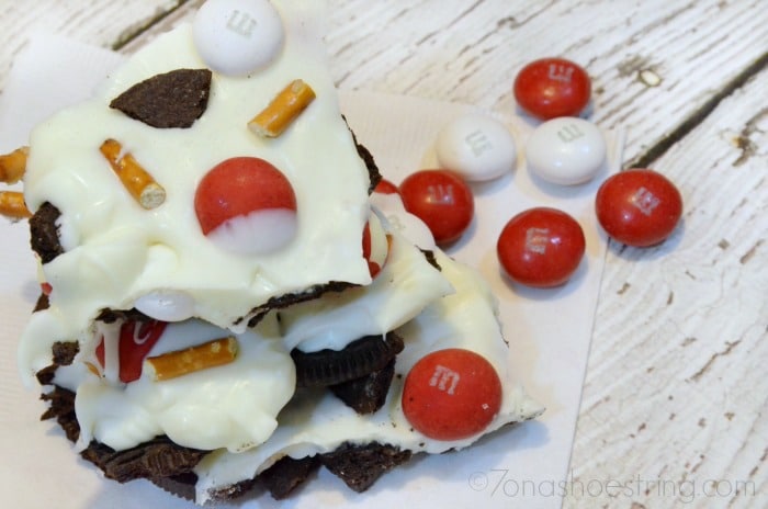 White Chocolate Peppermint Candy Bark