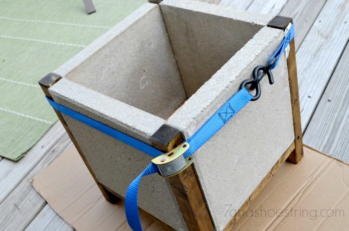 allow concrete adhesive to dry