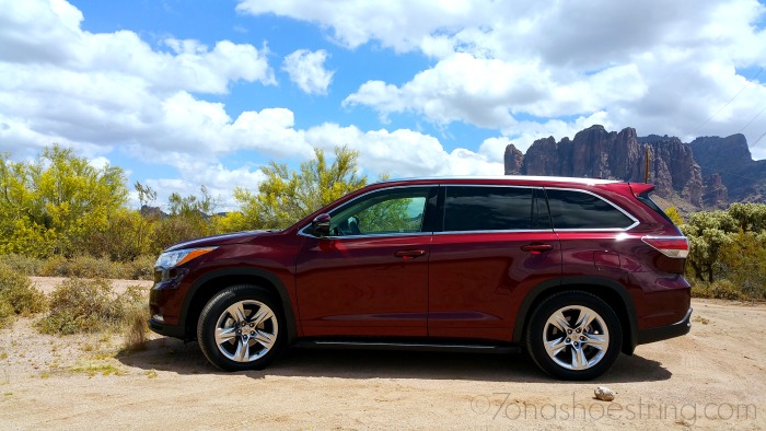 2015 Toyota Highlander Arizona day trips