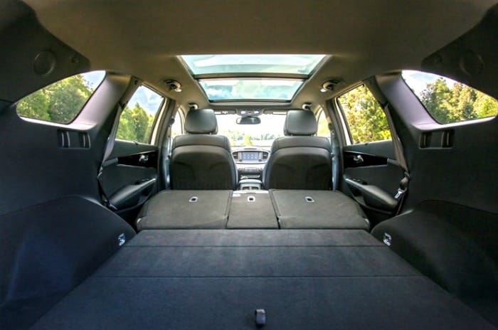 2016 Sorento SXL cargo space