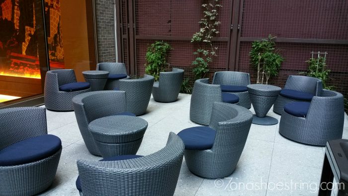 Homewood Suites outside eating area Homewood Suites outside eating area