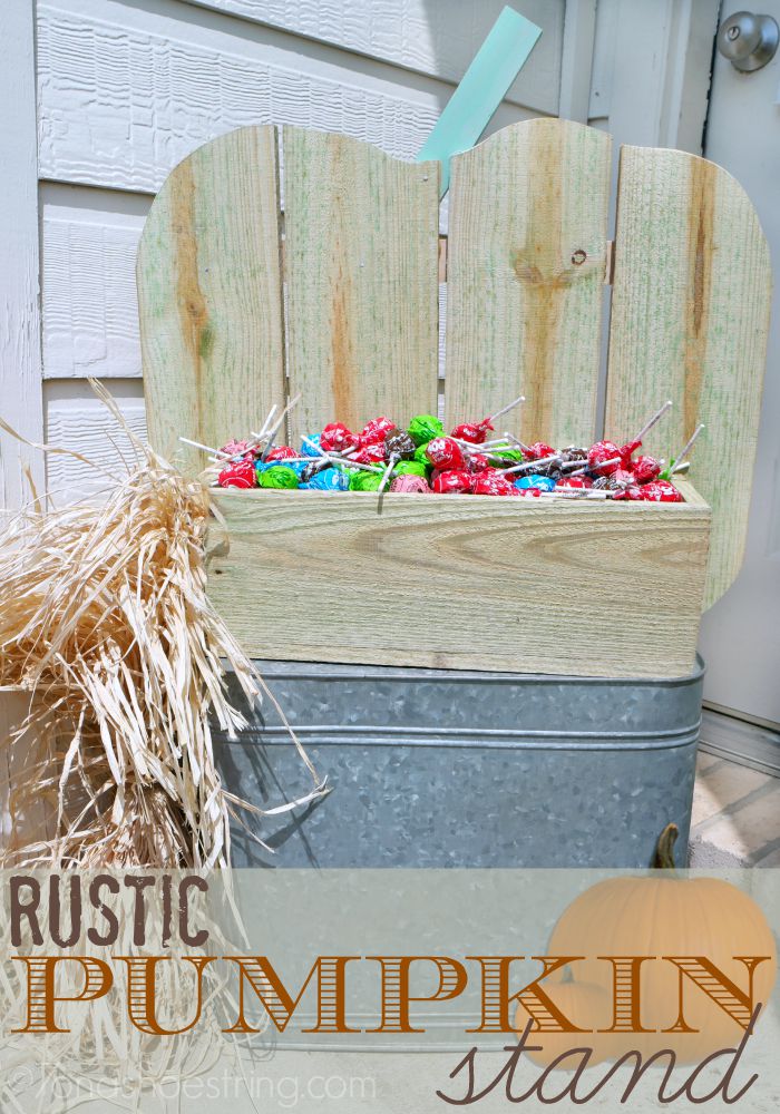 Rustic Pumpkin Stand - The Home Depot #DIHWorskshops