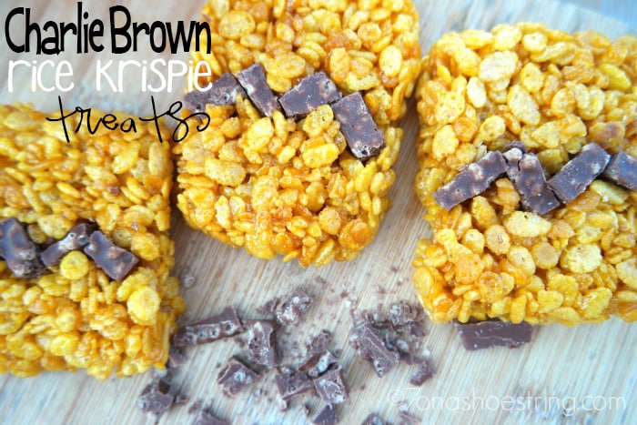 Charlie Brown Rice Krispie Treats