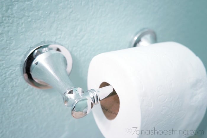bathroom makeover toilet paper holder