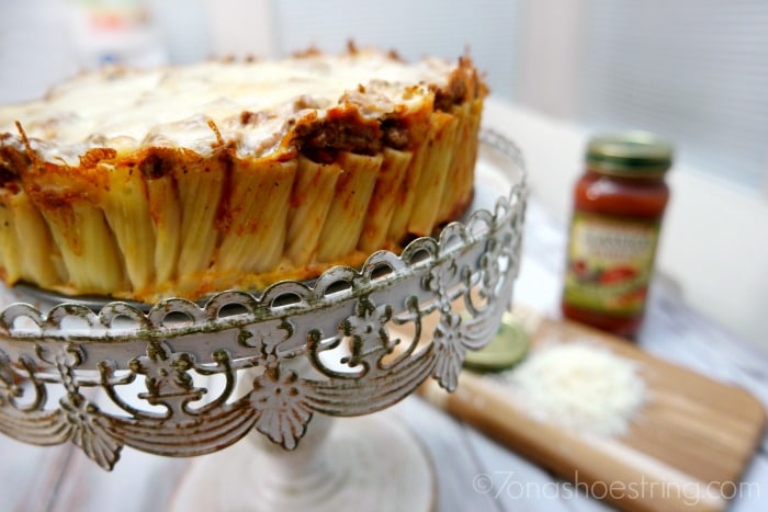 Baked Rigatoni Pasta Pie