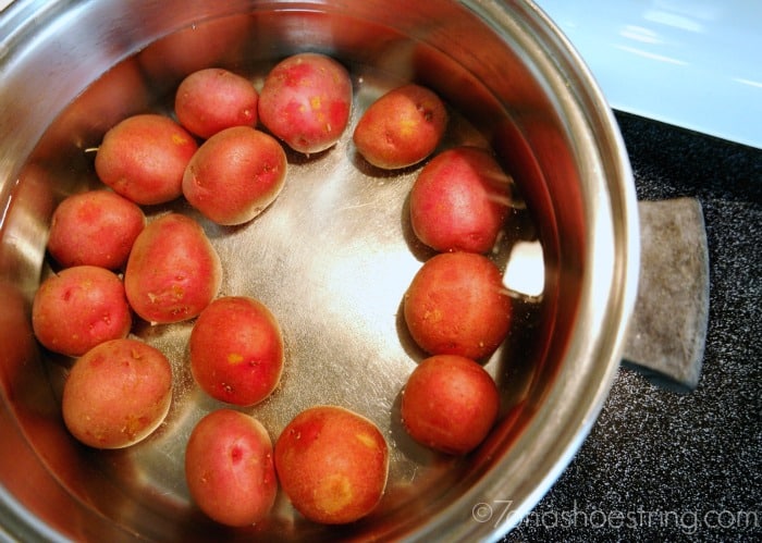 boil small red potatoes from Target