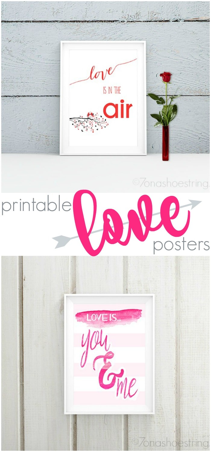 Printable Love Posters - Valentines Day