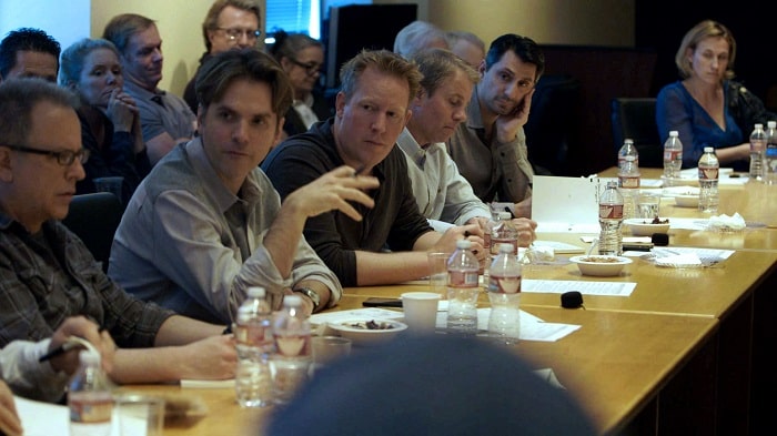 ZOOTOPIA - (L-R) director Rich Moore, director Byron Howard, co-director/writer Jared Bush, producer Clark Spencer.