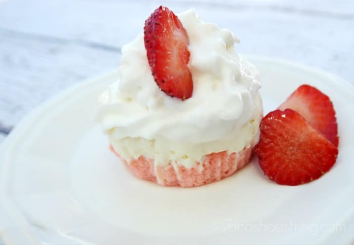 Strawberry Shortcake Ice Cream Cupcakes