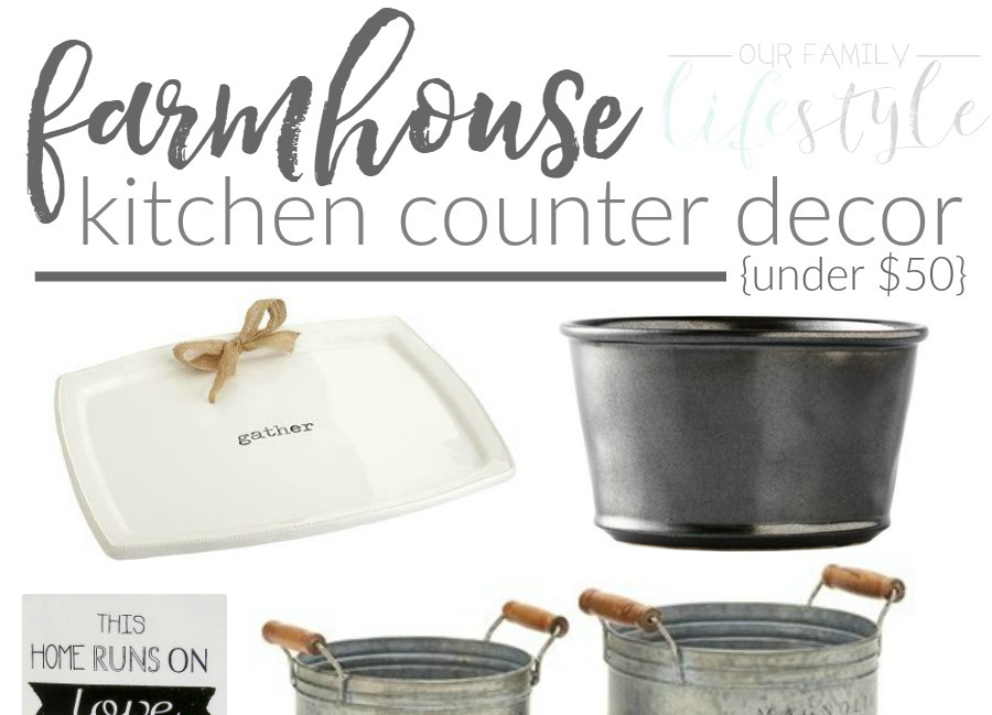 Farmhouse Kitchen Counter Decor Under $50