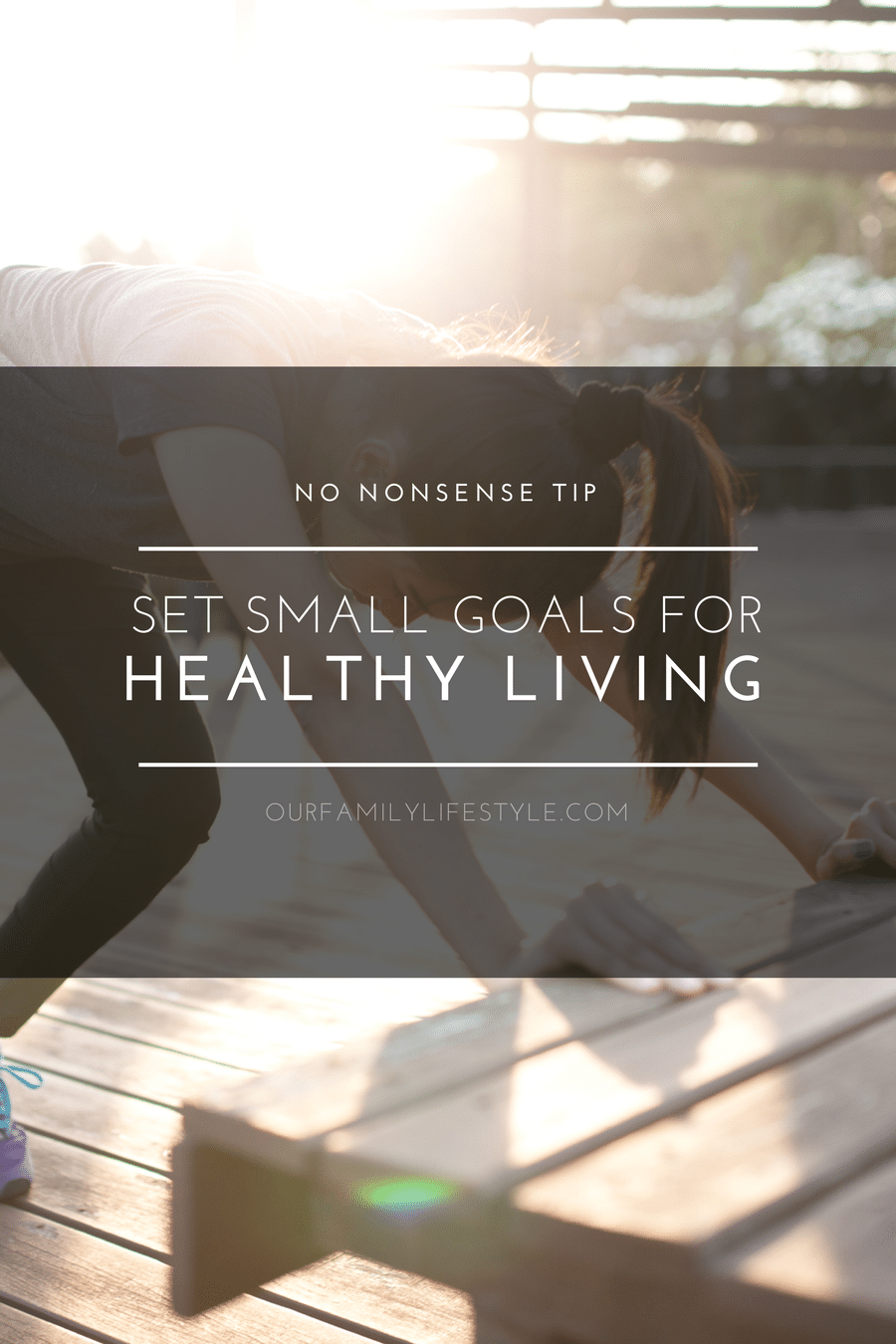 no nonsense tip - set small goals no nonsense tip - set small goals