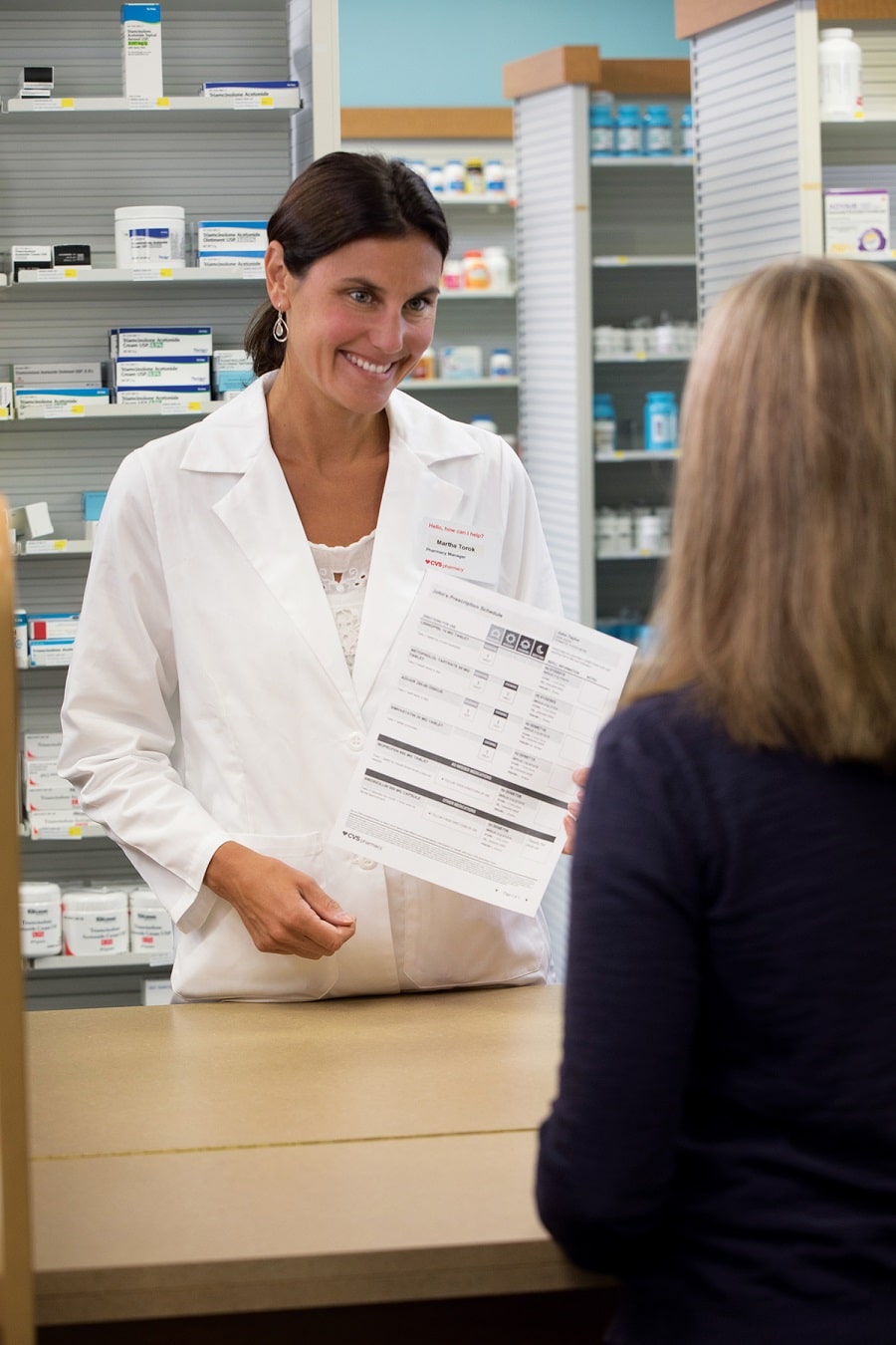 CVS Pharmacist consult on ScriptPath prescription schedule