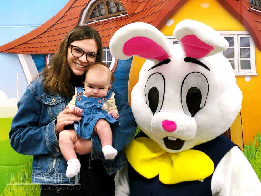 her first Easter Bunny photo