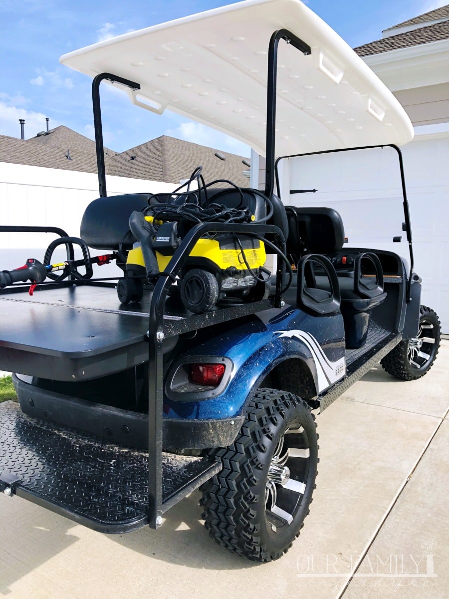 E-Z-GO Express L6 Convertible rear seat