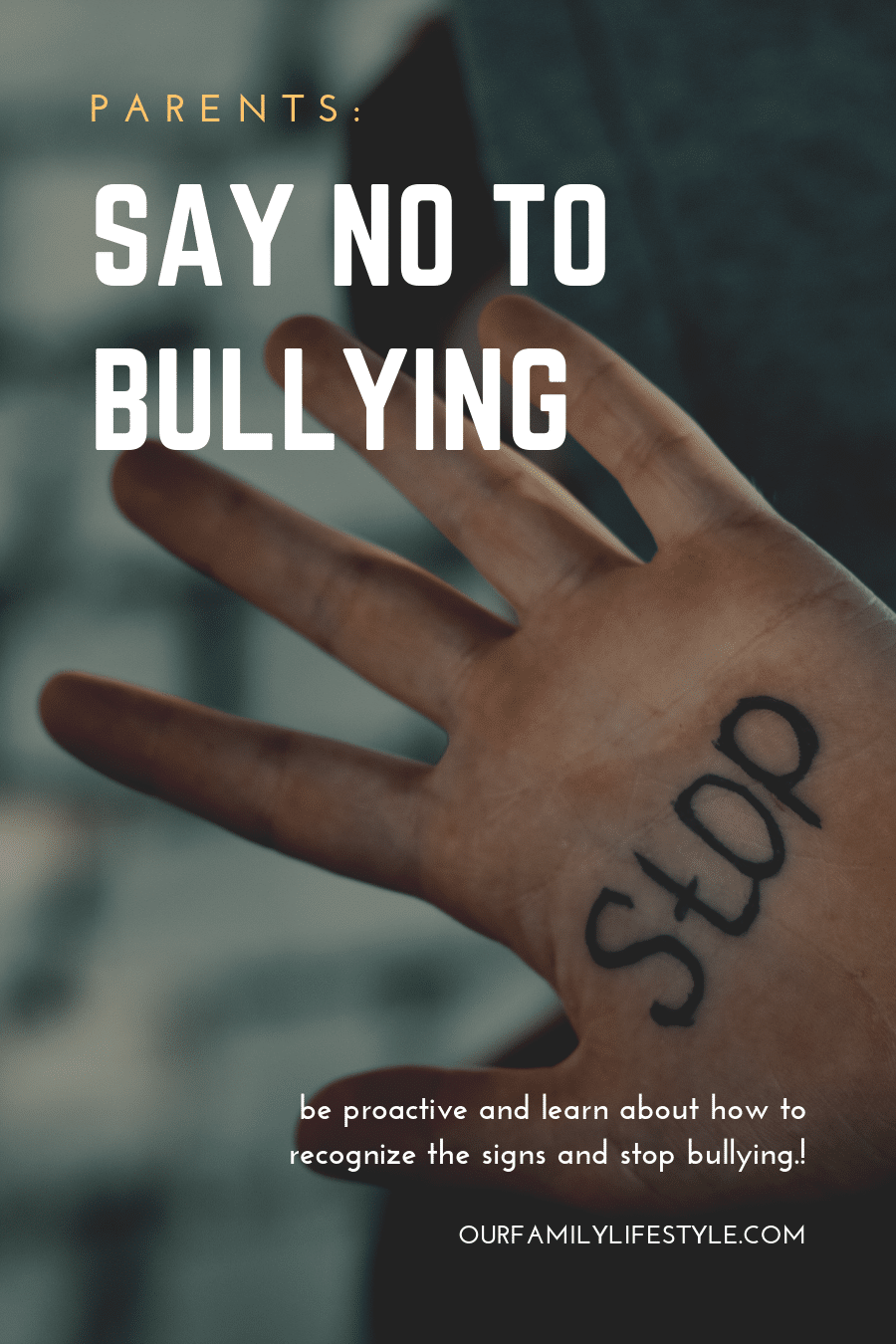 Parents - Say No To Bullying 