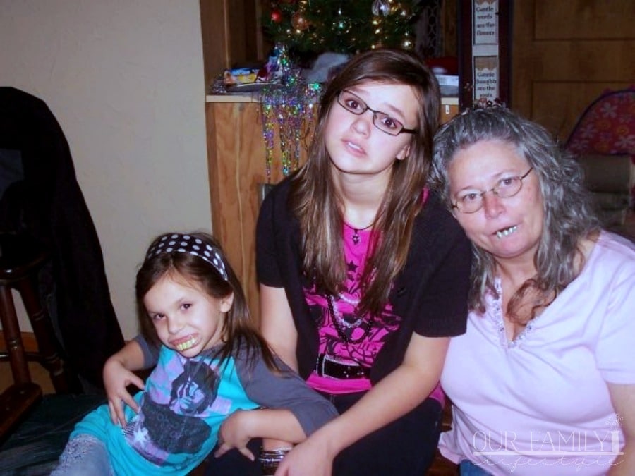 making funny faces with MaMaw